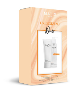 Matis Paris ENERGIZING DUO - Zestaw Żel Myjąco-Pilingujący 200ml + Tonik Rozświetlający 200ml