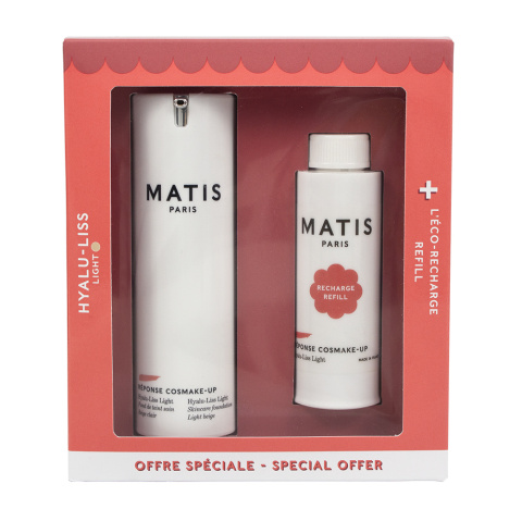 Matis Paris HYALU-LISS LIGHT SET 2 x 30 ML - Zestaw Podkład Liftingujący Jasny Beż 30 ML + Wkład 30 Ml Matis Paris HYALU-LISS LIGHT SET 2 x 30 ML - Zestaw Podkład Liftingujący Jasny Beż 30 ML + Wkład 30 Ml