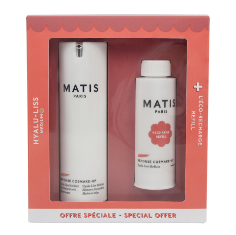 Matis Paris HYALU-LISS MEDIUM SET 2 x 30 ML - Zestaw Podkład Liftingujący Średni Beż 30 ML + Wkład 30 ML Matis Paris HYALU-LISS MEDIUM SET 2 x 30 ML - Zestaw Podkład Liftingujący Średni Beż 30 ML + Wkład 30 ML